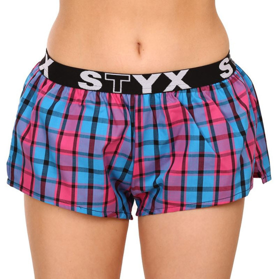 Boxer da donna Styx sportivi elasticizzati multicolore (T934)