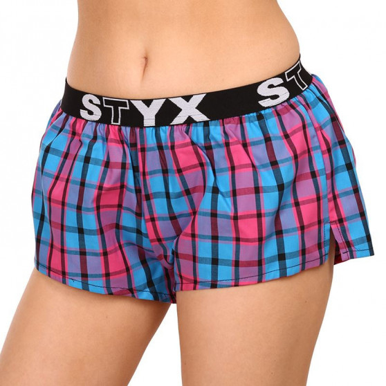 Boxer da donna Styx sportivi elasticizzati multicolore (T934)