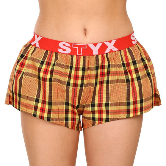 Boxer da donna Styx sportivi elasticizzati multicolore (T921)