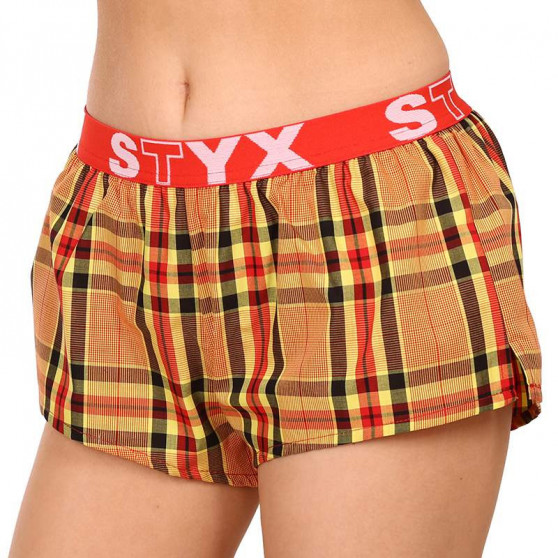 Boxer da donna Styx sportivi elasticizzati multicolore (T921)