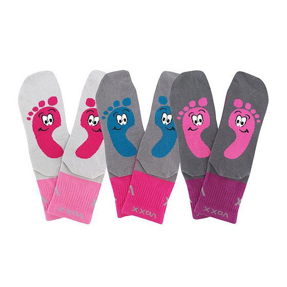 3PACK calzini per bambini Voxx multicolore (Barefootik-mix-girl)