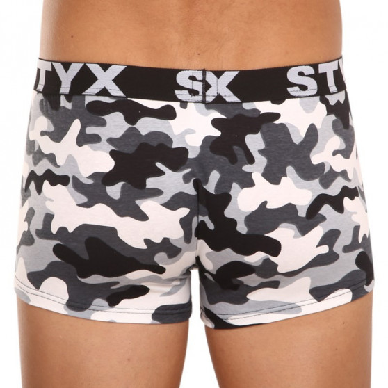 Boxer da uomo Styx art sport gomma oversize camouflage (R1457)