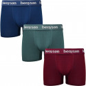 3PACK boxer uomo Benysøn bambù multicolore (BENY-7011)