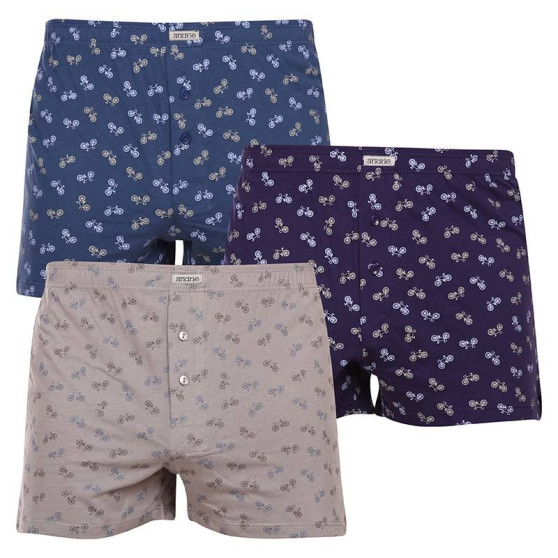 3PACK Boxer da uomo Andrie multicolore (PS 5642)