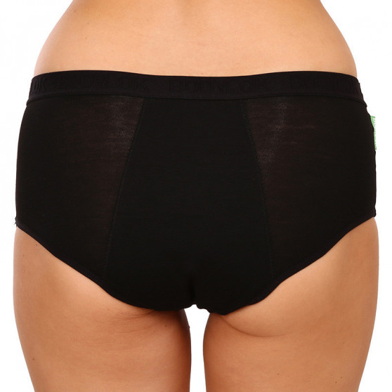 Bodylok Mutandine mestruali Bamboo Hi-Waist Nero Mestruazioni pesanti (BD2204)