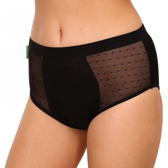 Bodylok Mutandine mestruali Bamboo Hi-Waist Nero Mestruazioni pesanti (BD2204)