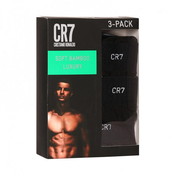 3PACK boxer uomo CR7 bambù nero (82130-49-404)