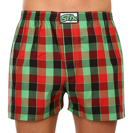 Boxer da uomo Styx classic elasticizzati multicolore (A938)