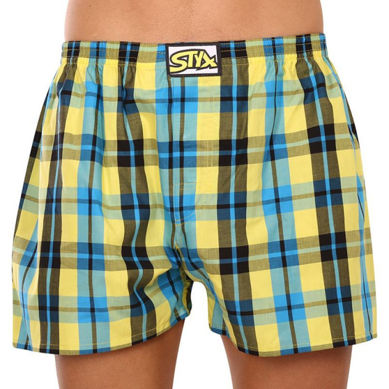 Boxer da uomo Styx classic rubber oversize multicolore (E933)