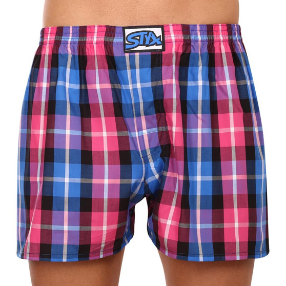 Boxer da uomo Styx classic rubber oversize multicolore (E932)