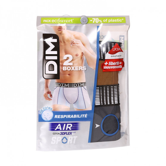 2PACK boxer uomo DIM multicolore (DI0001N1-AA3)