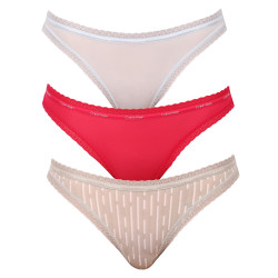 3PACK mutandine donna Calvin Klein multicolore (QD3804E-6VW)