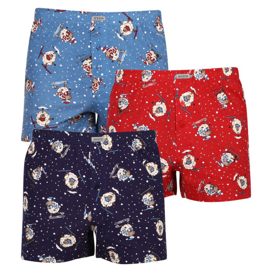 3PACK Boxer da uomo Andrie multicolore (PS 5683)