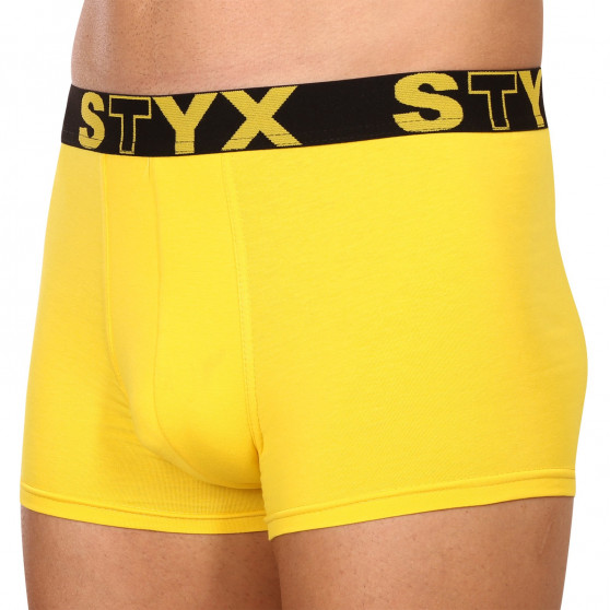 Boxer uomo Styx sport elastico giallo (G1068)