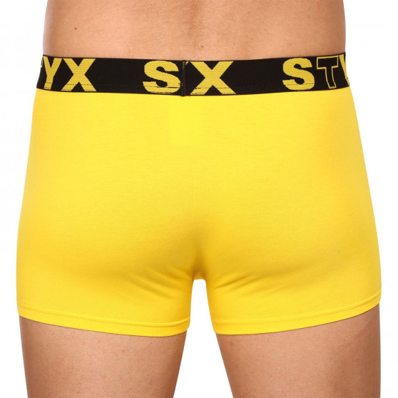 Boxer uomo Styx sport elastico giallo (G1068)