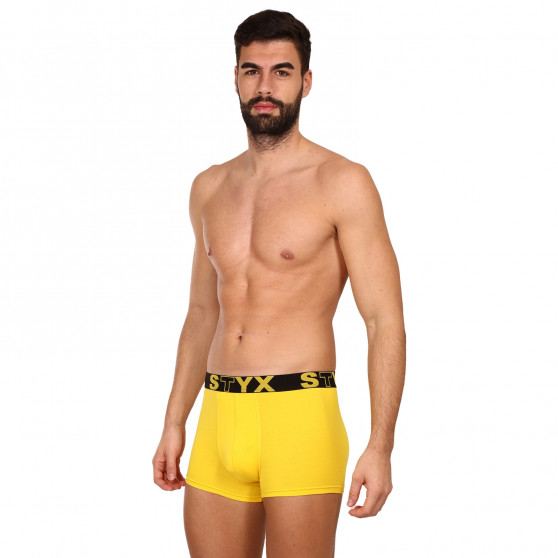 Boxer uomo Styx sport elastico giallo (G1068)