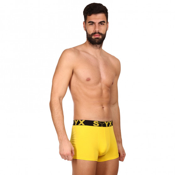 Boxer uomo Styx sport elastico giallo (G1068)