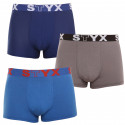 3PACK boxer uomo Styx sport elastico multicolore (G9676863)