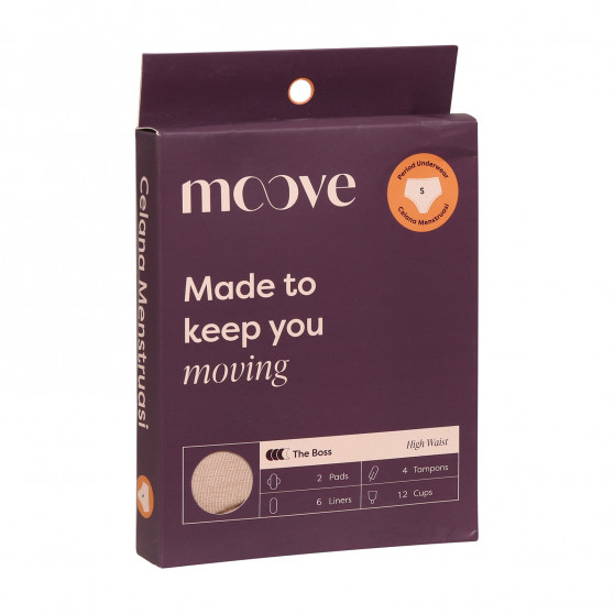 Mutandine mestruali da donna Moove bambù beige (PHWHVY-ND)