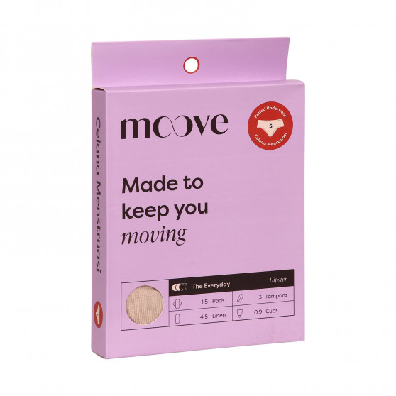 Mutandine mestruali da donna Moove bambù beige (PHPMDR-ND)