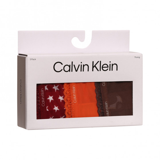 3PACK infradito donna Calvin Klein multicolore (QD3802E-65K)