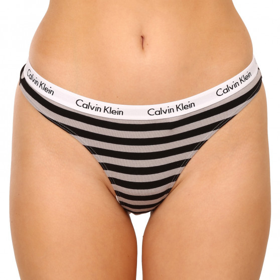 3PACK perizoma donna Calvin Klein oversize multicolore (QD3800E-658)