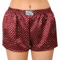 Boxer da donna Styx classici elastici in raso rosso (L681)