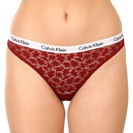 3PACK Mutandine brasiliane da donna Calvin Klein multicolore (QD3925E-6VY)