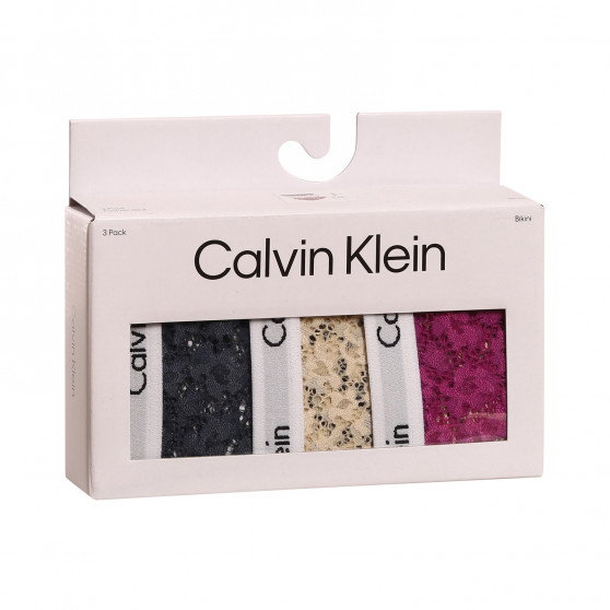 3PACK mutandine donna Calvin Klein oversize multicolore (QD3975E-6Q2)