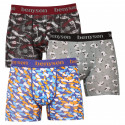 3PACK boxer uomo Benysøn bambù multicolore (BENY-7010)