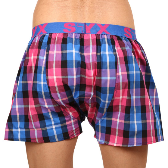 Boxer da uomo Styx sport elastico multicolore (B932)