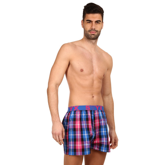 Boxer da uomo Styx sport elastico multicolore (B932)