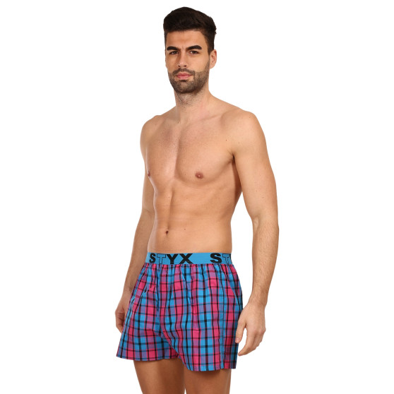 Boxer da uomo Styx sport elastico multicolore (B934)