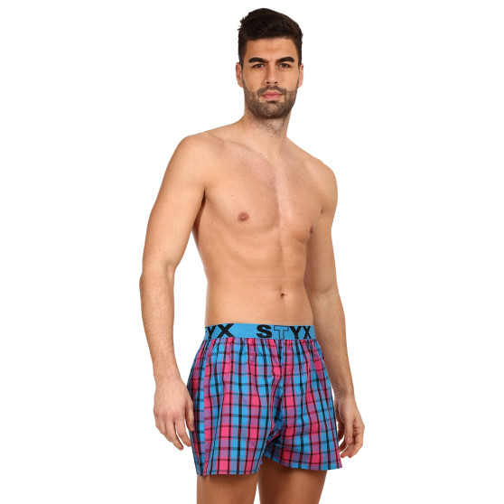 Boxer da uomo Styx sport elastico multicolore (B934)