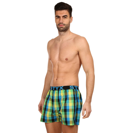 Boxer da uomo Styx sport elastico multicolore (B936)