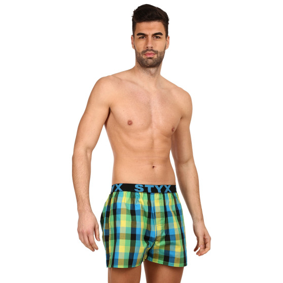 Boxer da uomo Styx sport elastico multicolore (B936)