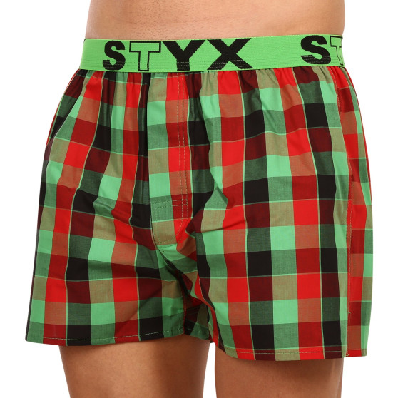 Boxer da uomo Styx sport elastico multicolore (B938)