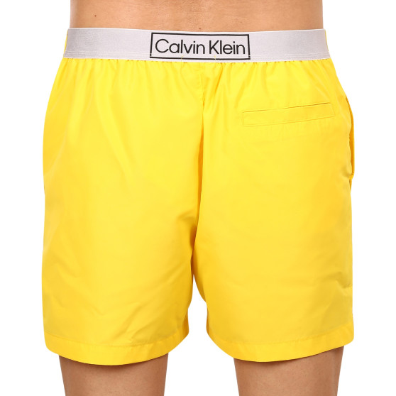 Costumi da bagno per uomo Calvin Klein giallo (KM0KM00787 ZGR)