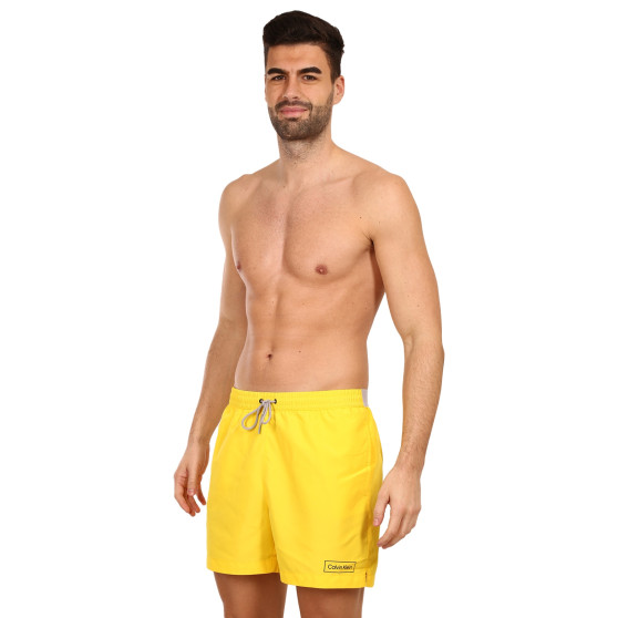 Costumi da bagno per uomo Calvin Klein giallo (KM0KM00787 ZGR)