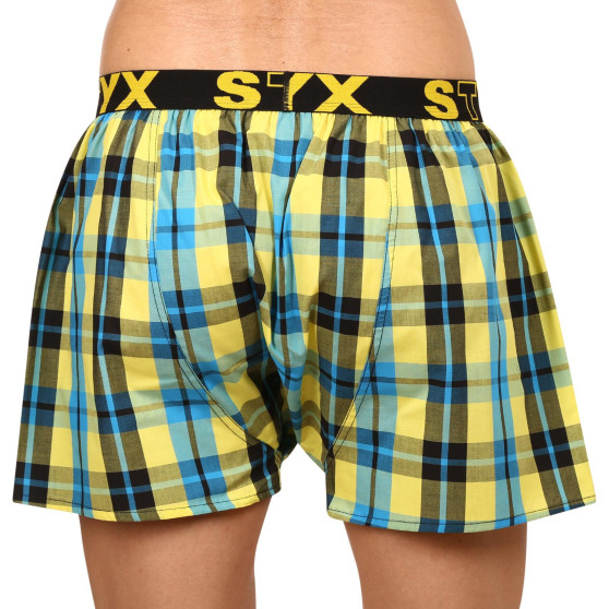 3PACK Boxer da uomo Styx sport elastico multicolore (B9313233)