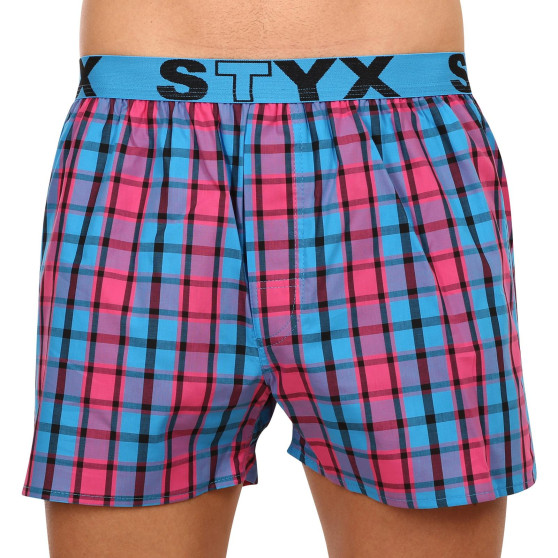 3PACK Boxer da uomo Styx sport elastico multicolore (B9343536)