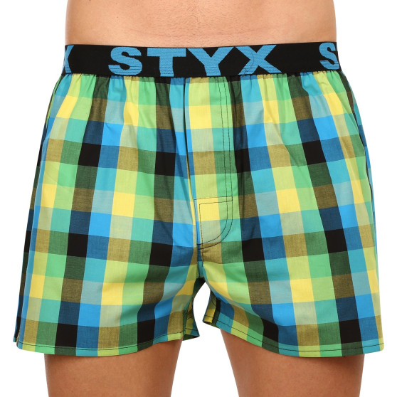 3PACK Boxer da uomo Styx sport elastico multicolore (B9343536)