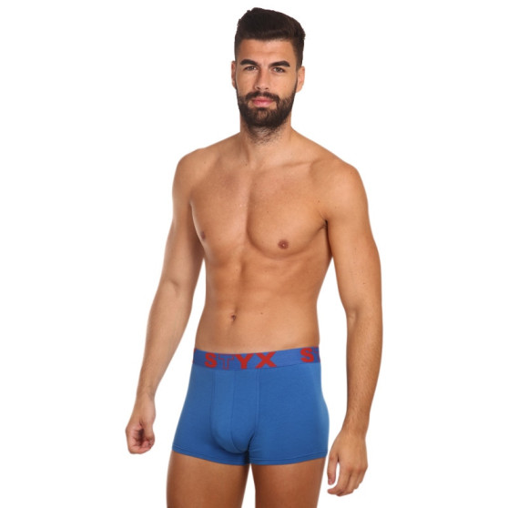 3PACK boxer uomo Styx sport elastico blu (3G96789)