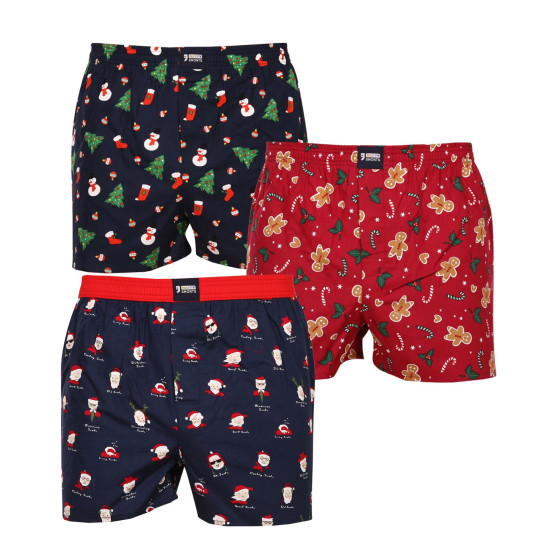 3PACK Boxer da uomo Happy Shorts multicolore (HS 2838586)