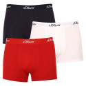 3PACK Boxer da uomo S.Oliver multicolore (JH-34B-51136323)