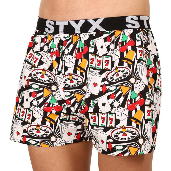 Boxer da uomo Styx arte sport gomma casino (B1553)