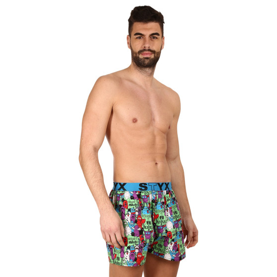 Boxer da uomo Styx arte sport mostri di gomma (B1555)