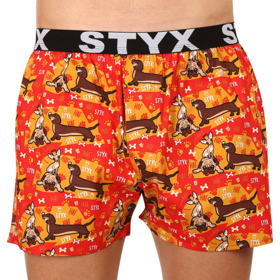 Boxer da uomo Styx arte sport cani gomma (B1554)