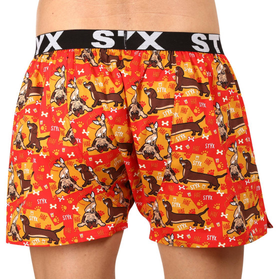 Boxer da uomo Styx arte sport cani gomma (B1554)