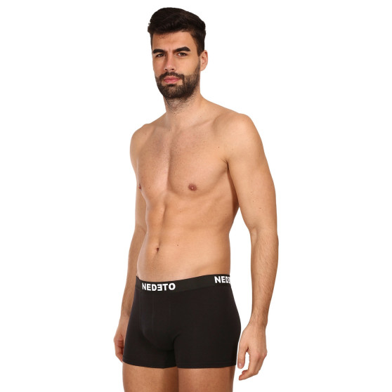 7PACK boxer da uomo Nedeto nero (7NDTB001-brand)